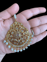 DJTK83 Shamila oversized tika in shell pearls( SHIPS IN 2 WEEKS )