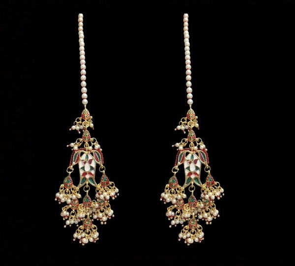 DER140 Maya Kundan earrings ( READY TO SHIP )