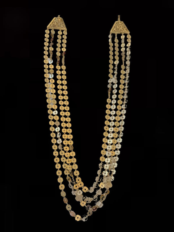 LN98 Chandan haar necklace  in gold plating  (SHIPS IN 4 WEEKS  )