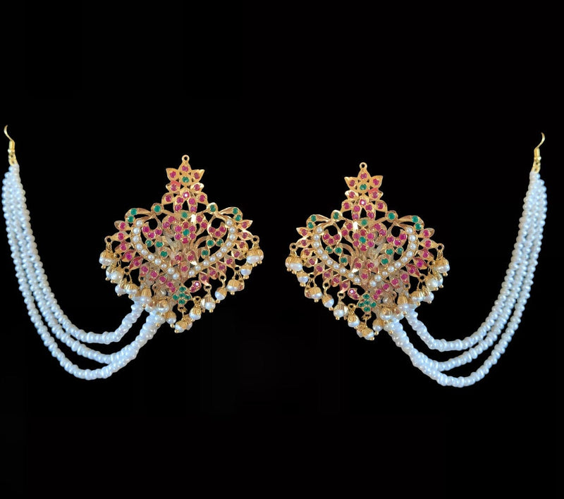 DER186 ASMITA earrings in fresh water pearls
