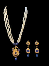 Jugni in fresh water  pearls and sapphires ( SHIPS IN 4 WEEKS  )