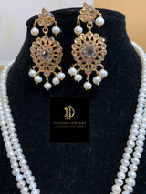 Shirina pendant set in pearls ( SHIPS IN 4 WEEKS )
