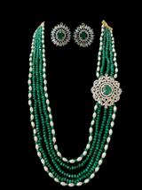 Arushi brooch necklace  - green   ( READY TO SHIP)