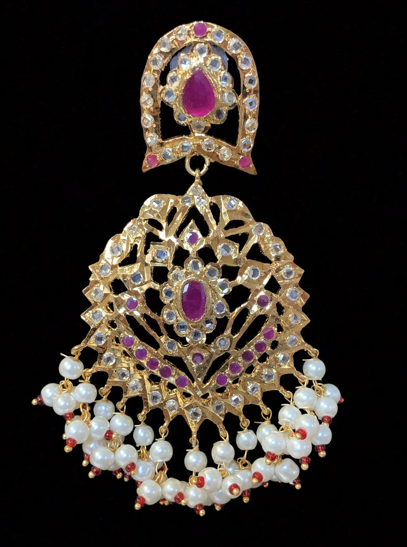 Jiera earrings in rubies (SHIPS IN 3-4 WEEKS)