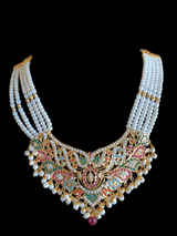 NS321 Rana Navratan  necklace  ( SHIPS IN 4 WEEKS