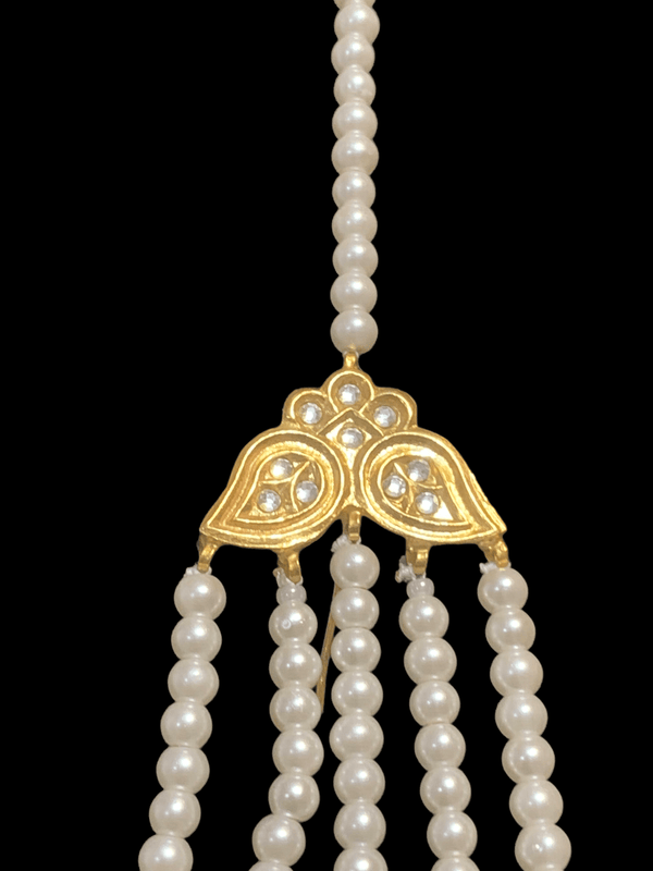 DER294A Salva kundan pearl jhoomar earrings ( READY TO SHIP)