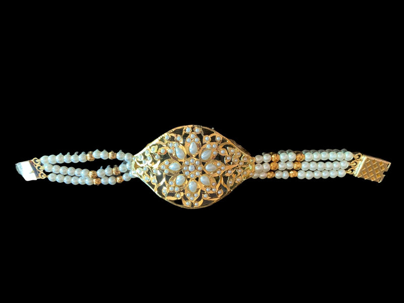 Jadau bracelet - pearls  ( READY TO SHIP )