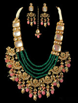 Bharti Kundan Mala with earrings tika ( SHIPS IN 4 WEEKS )