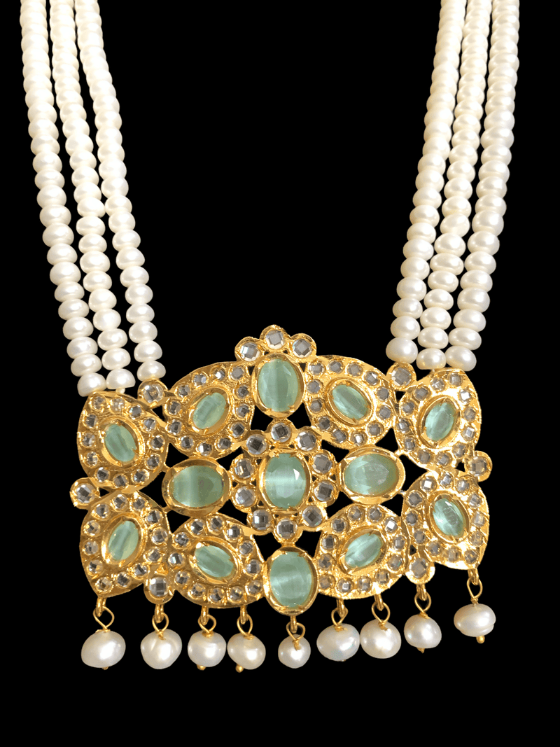LN23 Sharnaz fresh water pearl necklace   In mint ( READY TO SHIP)