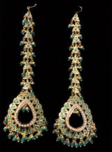 DJET12 Reja earrings tika in green