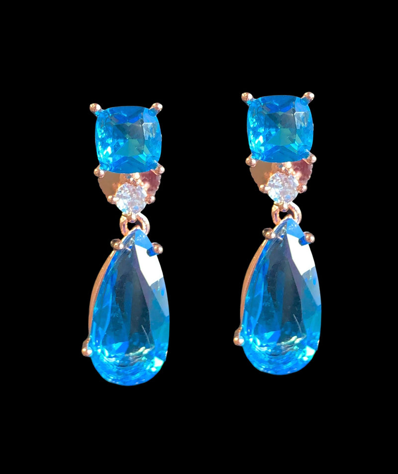 Cz tear drop earrings ( READY TO SHIP )