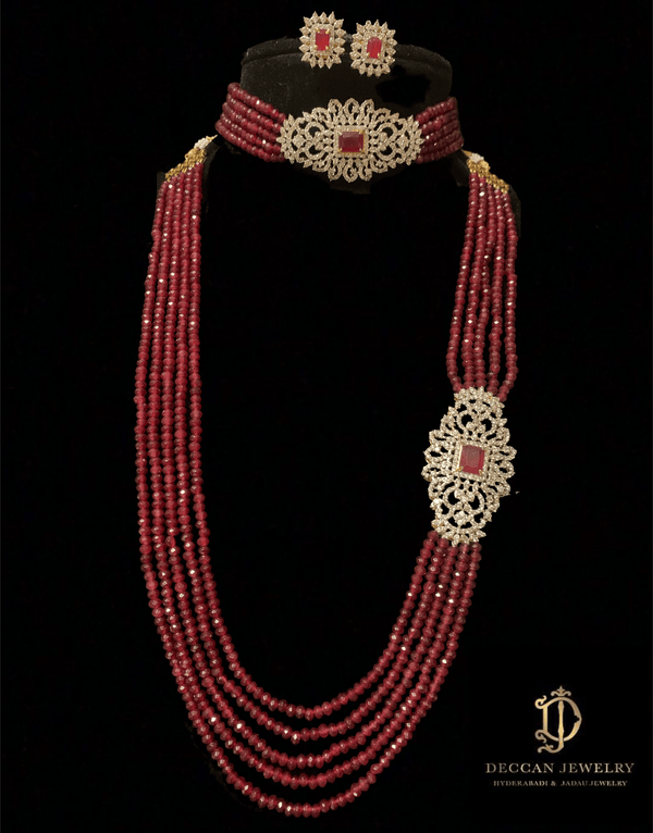 Ad Premium Quality Indian Bridal Jewellery Set JH754