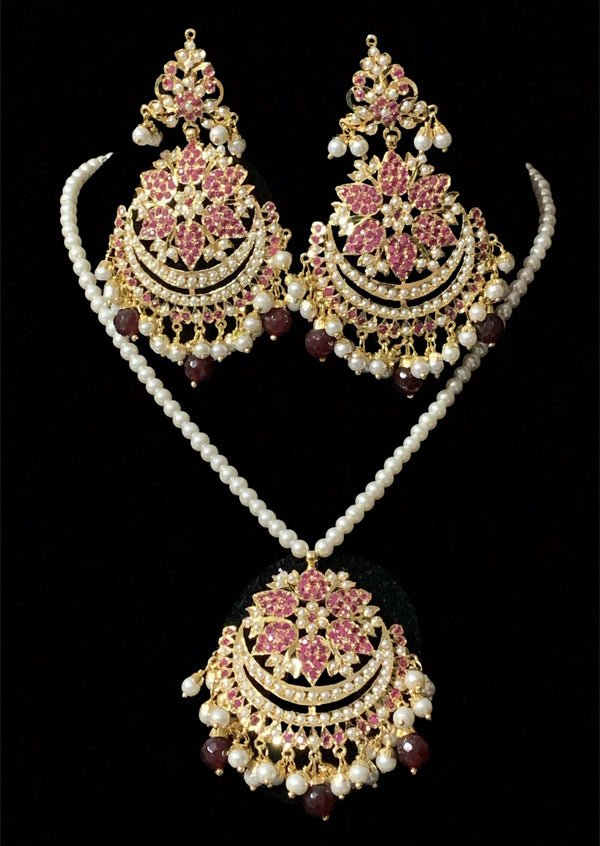 PS70 Mohini pendant set ( rubies  )SHIPS IN 4 WEEKS