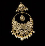 Roma  oversized  chandbali earrings (pearls   ) READY TO SHIP