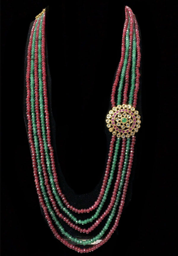 NS228 Brooch necklace red green ( READY TO SHIP )