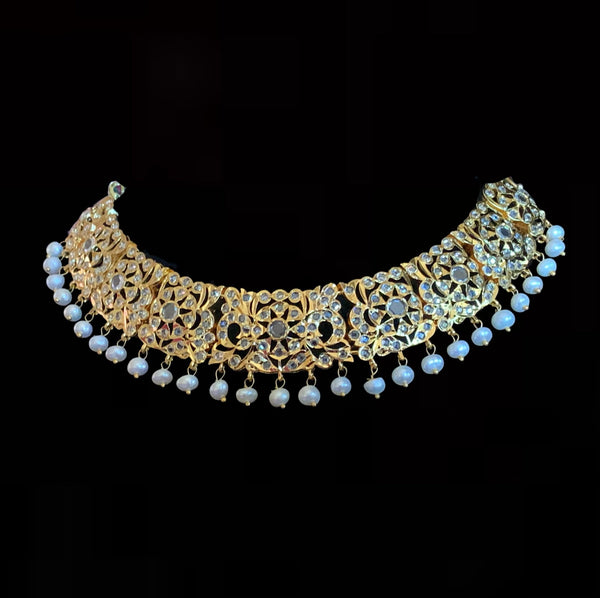 Heena necklace set in fresh water pearls  ( SHIPS IN 4 WEEKS )