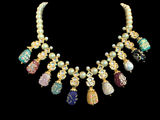 NS79 Meena kundan  necklace  (READY TO SHIP)