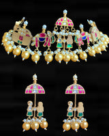 Khushboo bridal choker with earrings ( READY TO SHIP )