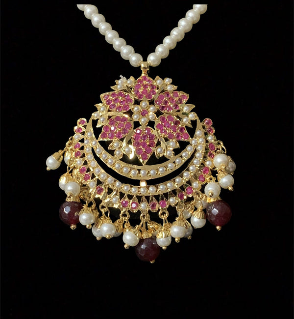 PS70 Mohini pendant set ( rubies  )SHIPS IN 4 WEEKS