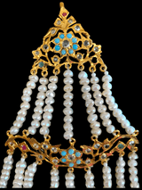 DJHR56 Leah multicolor  jhoomar with fresh water pearls ( READY TO SHIP)