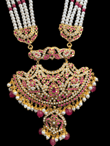 LN141 Yashvi rani haar in rubies (  SHIPS IN 4 WEEKS )