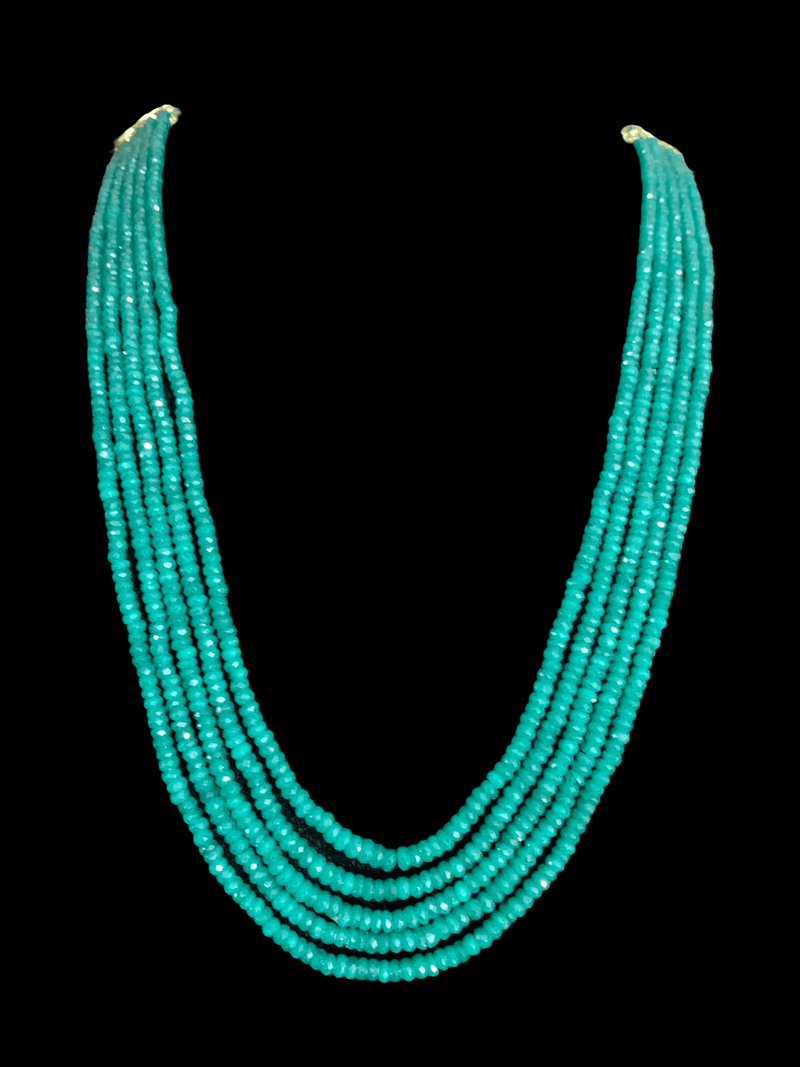 NS297 emerald  bead necklace (READY TO SHIP)