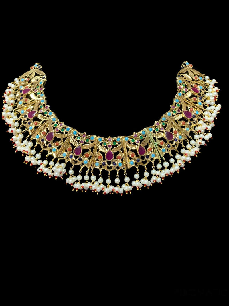 Eva navratan necklace and earrings ( SHIPS IN 4 WEEKS  )
