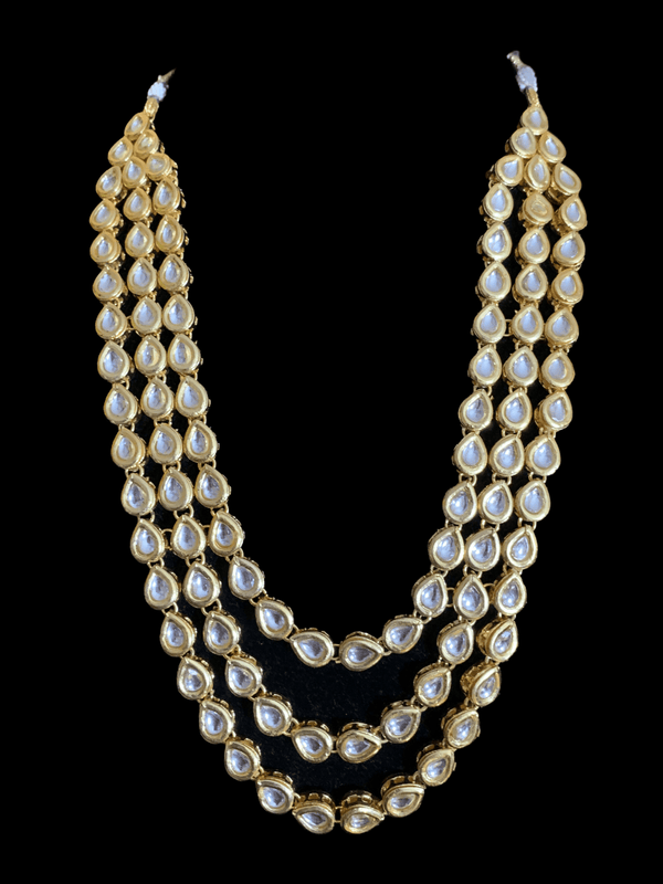 NS348 Shivani three layered kundan ( SHIPS IN 3 WEEKS )