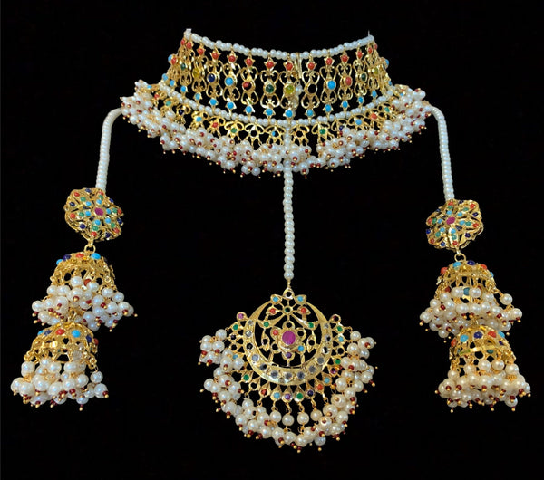 Viya navratan choker ( SHIPS IN 4 WEEKS )